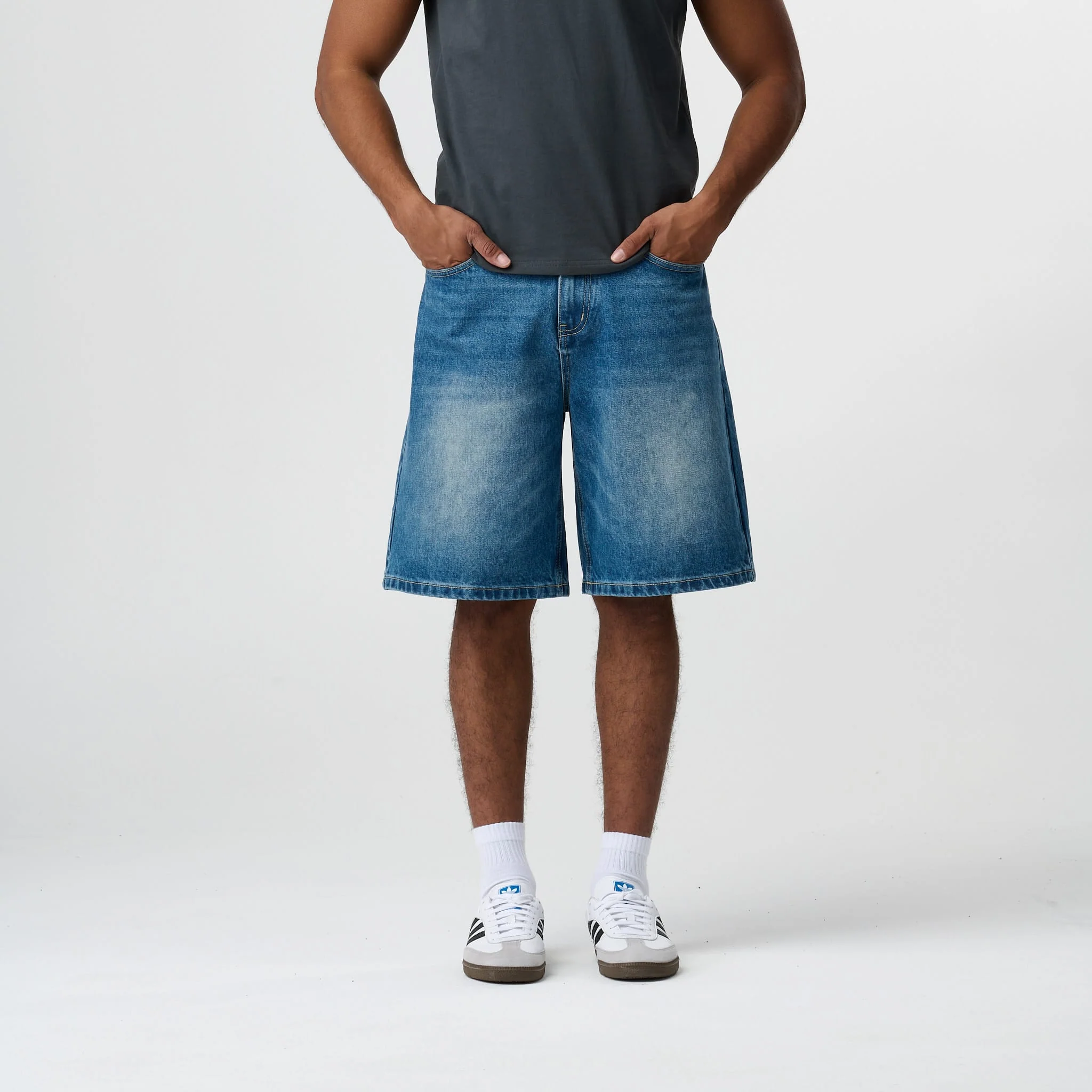 Blue Wash Jorts - Image 6
