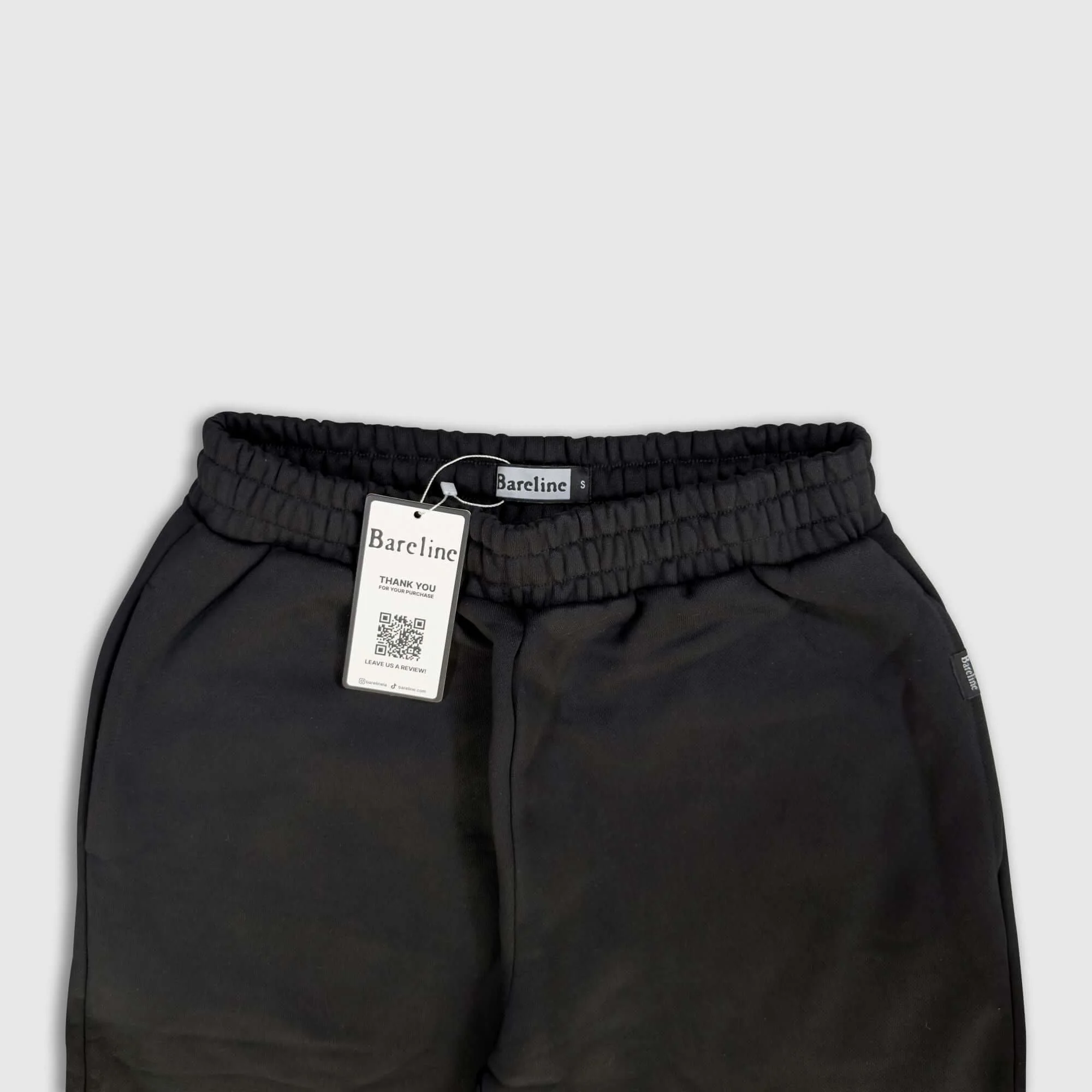 Jet Black Baggy Sweatpants - Image 3